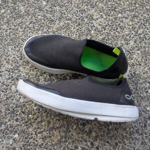 OOFOS Eezee Low Black Slip On Shoes